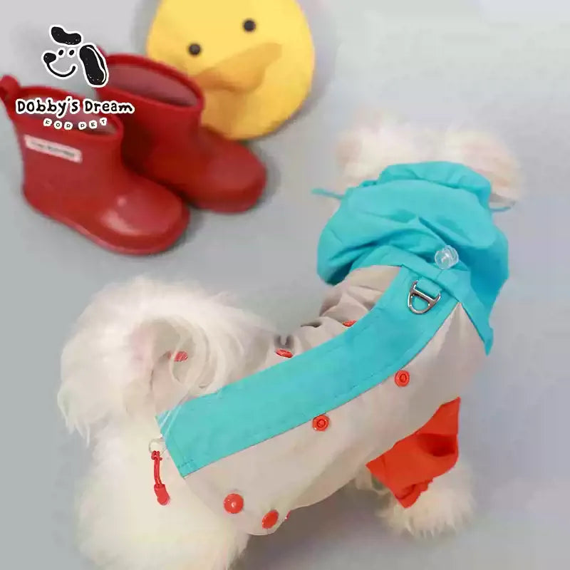 2026 New Dog Traction-Friendly Full-Enclosed Raincoat