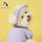 2026 New Puppy And Kitten Beautiful Spring And Summer Universal Miu Series High-End Contrasting Striped Shirt