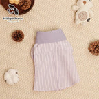 2026 New Puppy And Kitten Beautiful Spring And Summer Universal Miu Series High-End Contrasting Striped Shirt