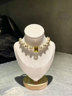 Amber Sugar Cube Pet Necklace