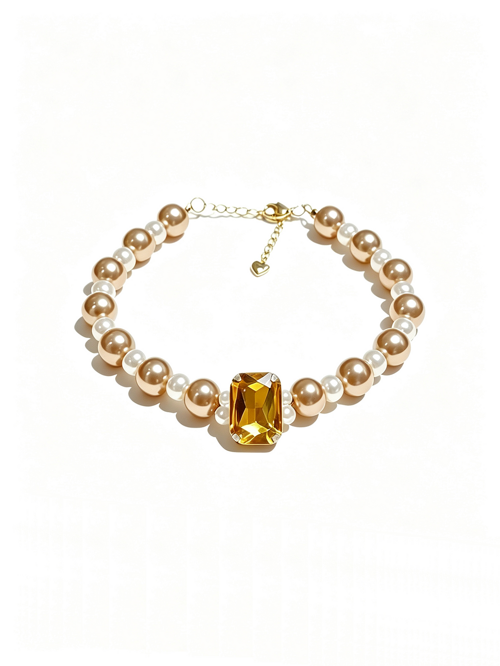 Amber Sugar Cube Pet Necklace