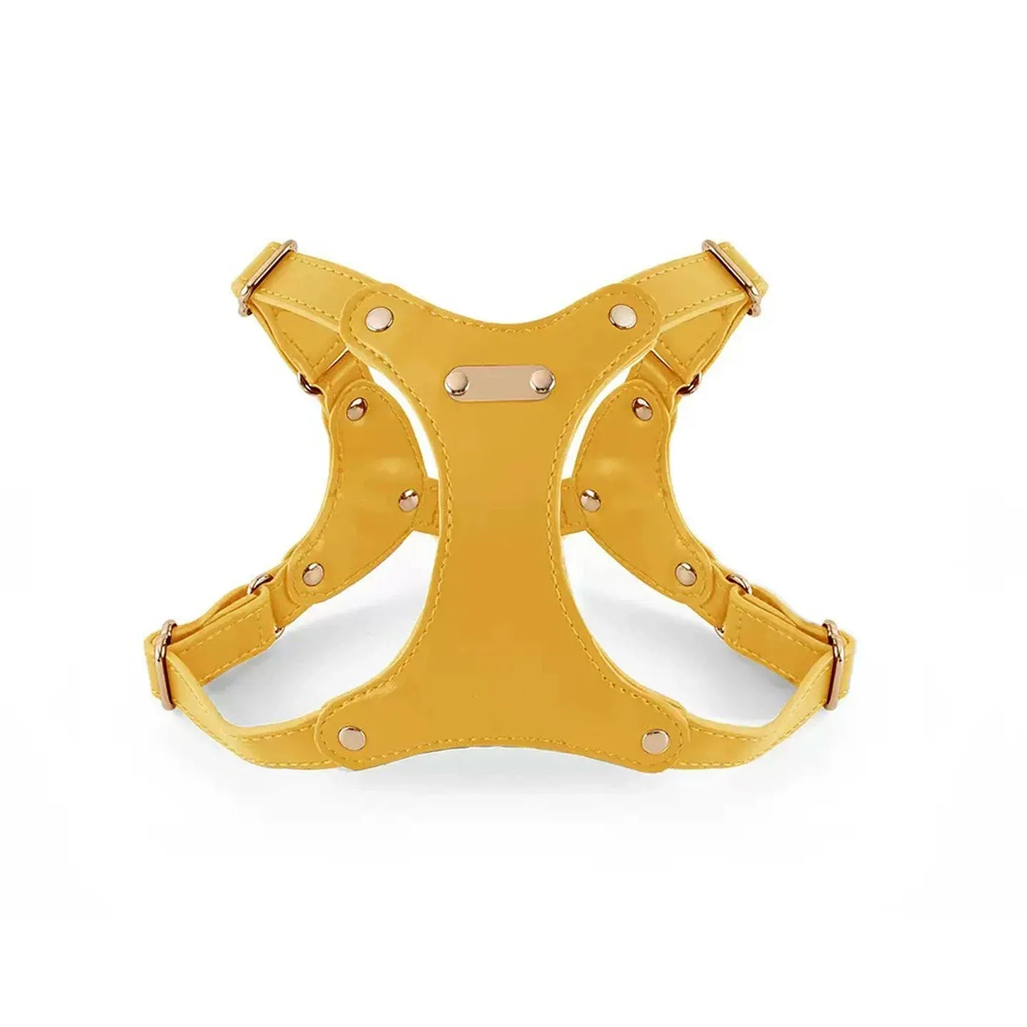 Breathable Soft Leather Pet Harness And Collar Set