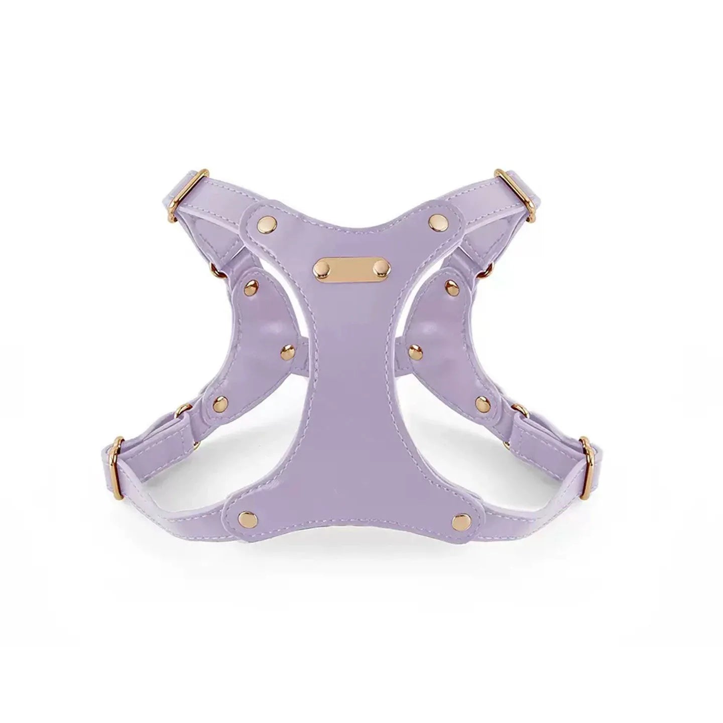 Breathable Soft Leather Pet Harness And Collar Set