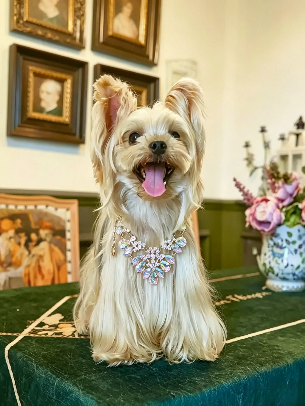 Pet Pearl Diamond Necklace