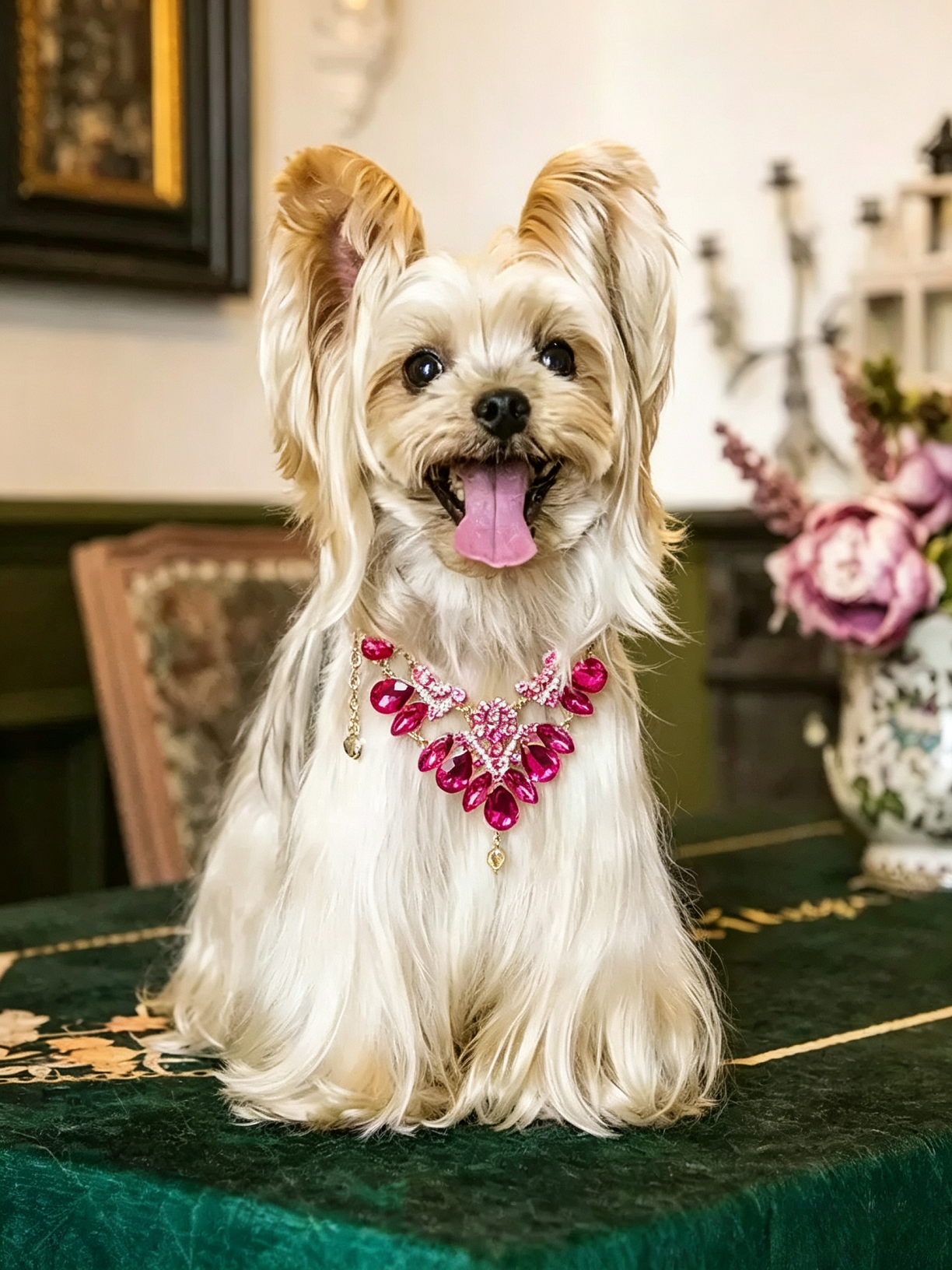 Pet Pearl Diamond Necklace