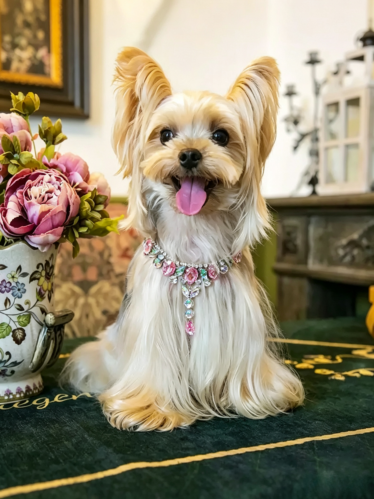 Pet Pearl Diamond Necklace