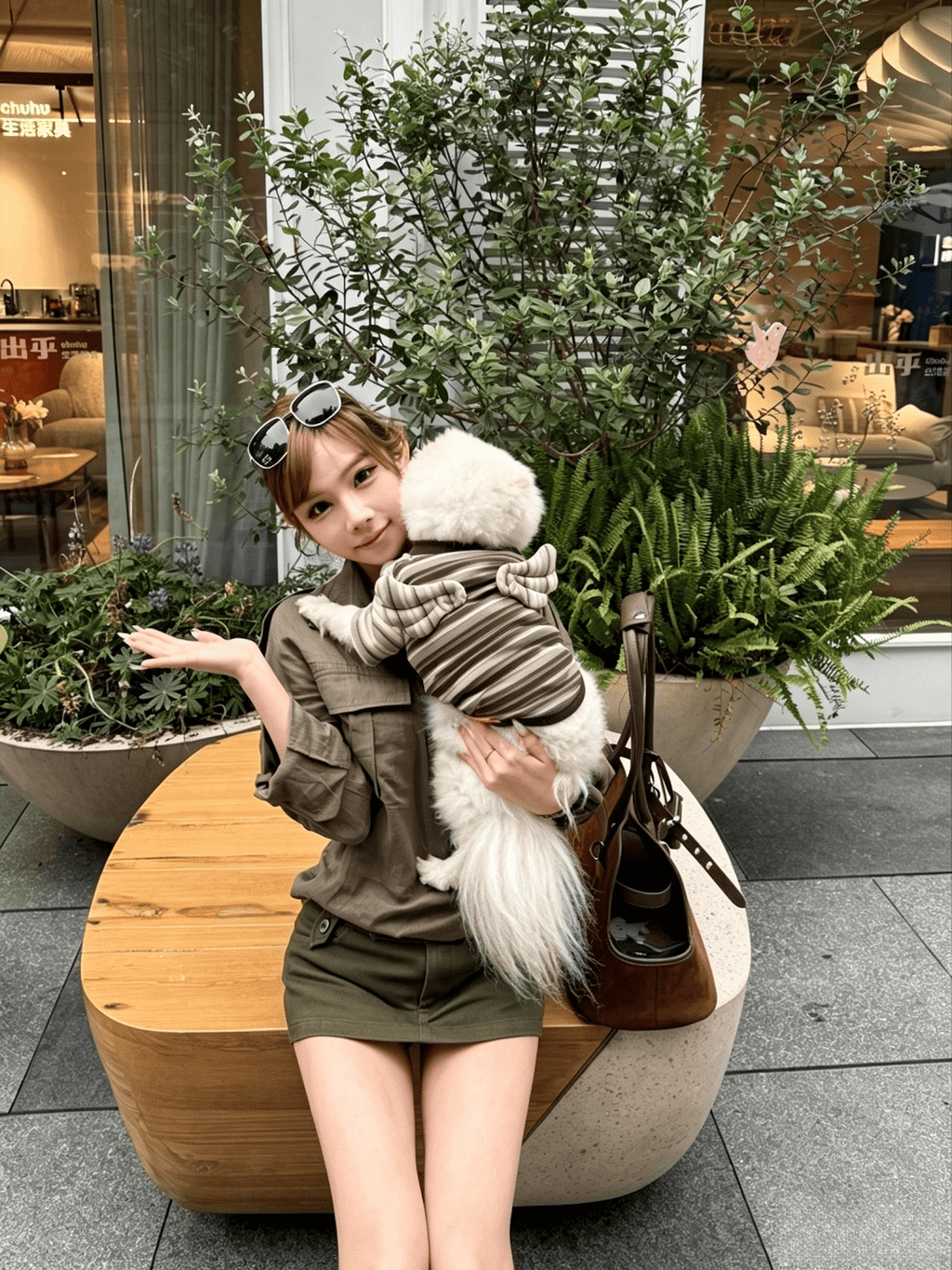 Contrast Stripe Small Wings Pet T-Shirt