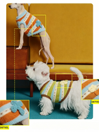 Dog Cross-Knit Striped Warm Clothes