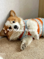 Dog Cross-Knit Striped Warm Clothes