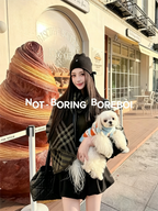 Dog Cross-Knit Striped Warm Clothes