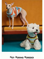 Dog Cross-Knit Striped Warm Clothes