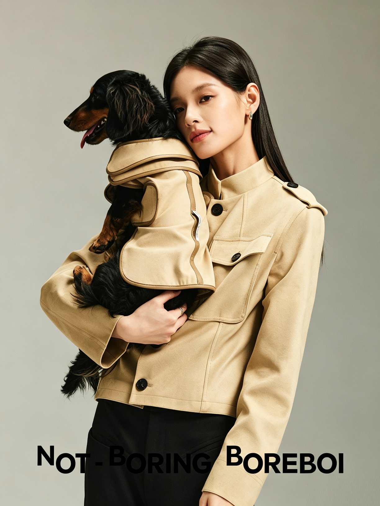 Double-Layered Sheepskin Collar Pet Jacket
