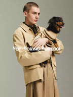 Double-Layered Sheepskin Collar Pet Jacket