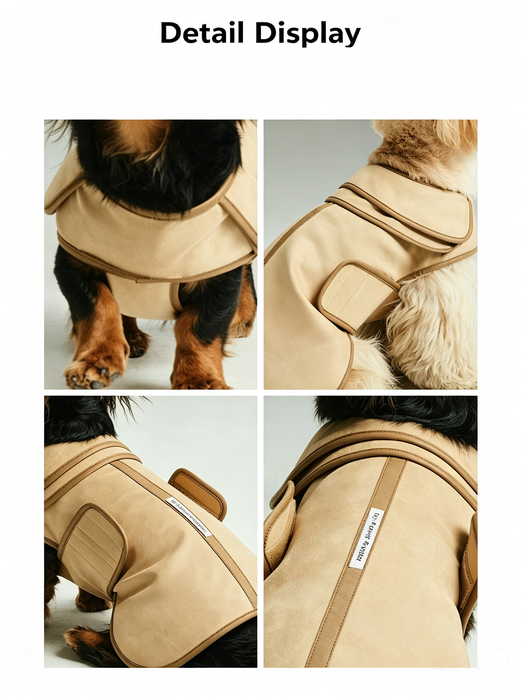 Double-Layered Sheepskin Collar Pet Jacket