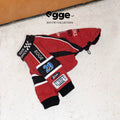 Egge 4W Needle Embroidery Autumn and Winter Heavy-Duty Dog Racing Suit with Quilted and Vintage Style