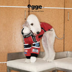 Egge 4W Needle Embroidery Autumn and Winter Heavy-Duty Dog Racing Suit with Quilted and Vintage Style