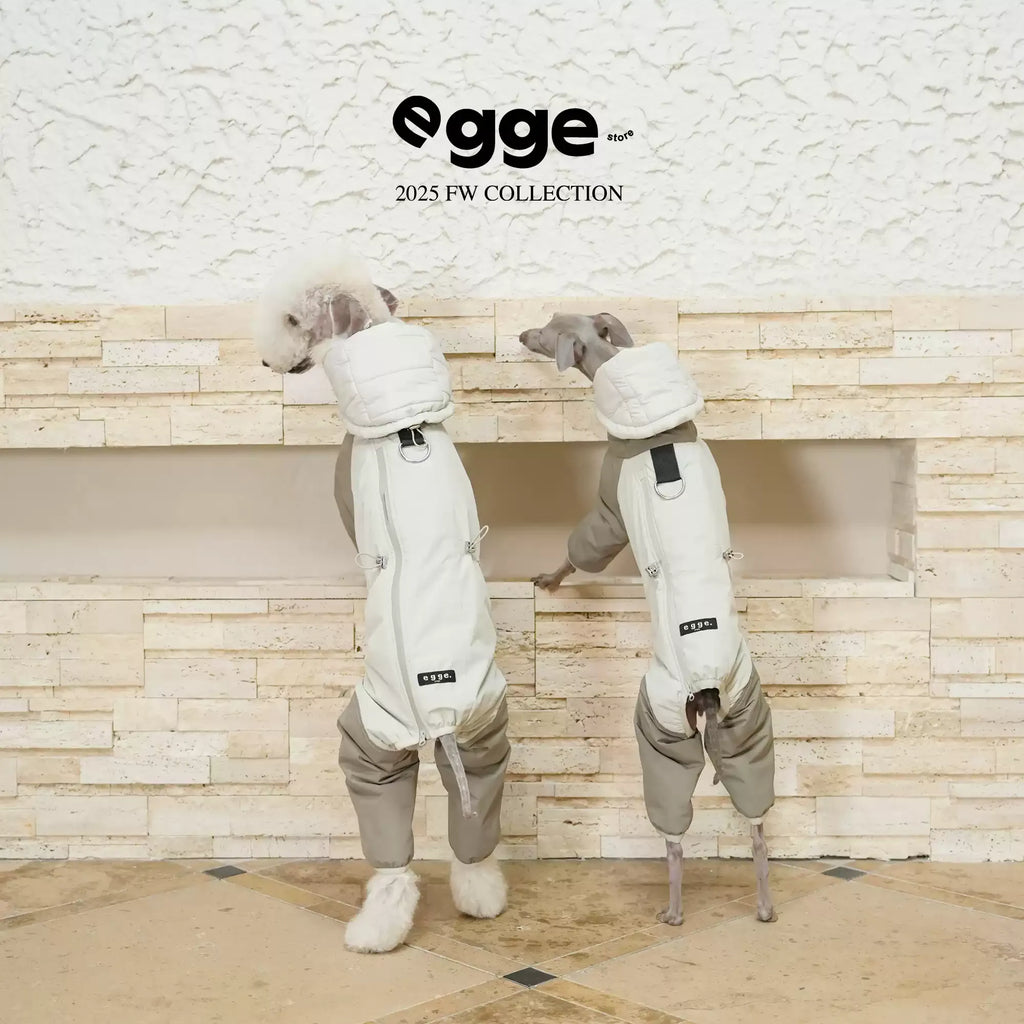 Egge Autumn And Winter Lightweight Thermal Insulation Three-Proof Soft Inner Lining Dog Warm Four-Legged Cotton Jacket