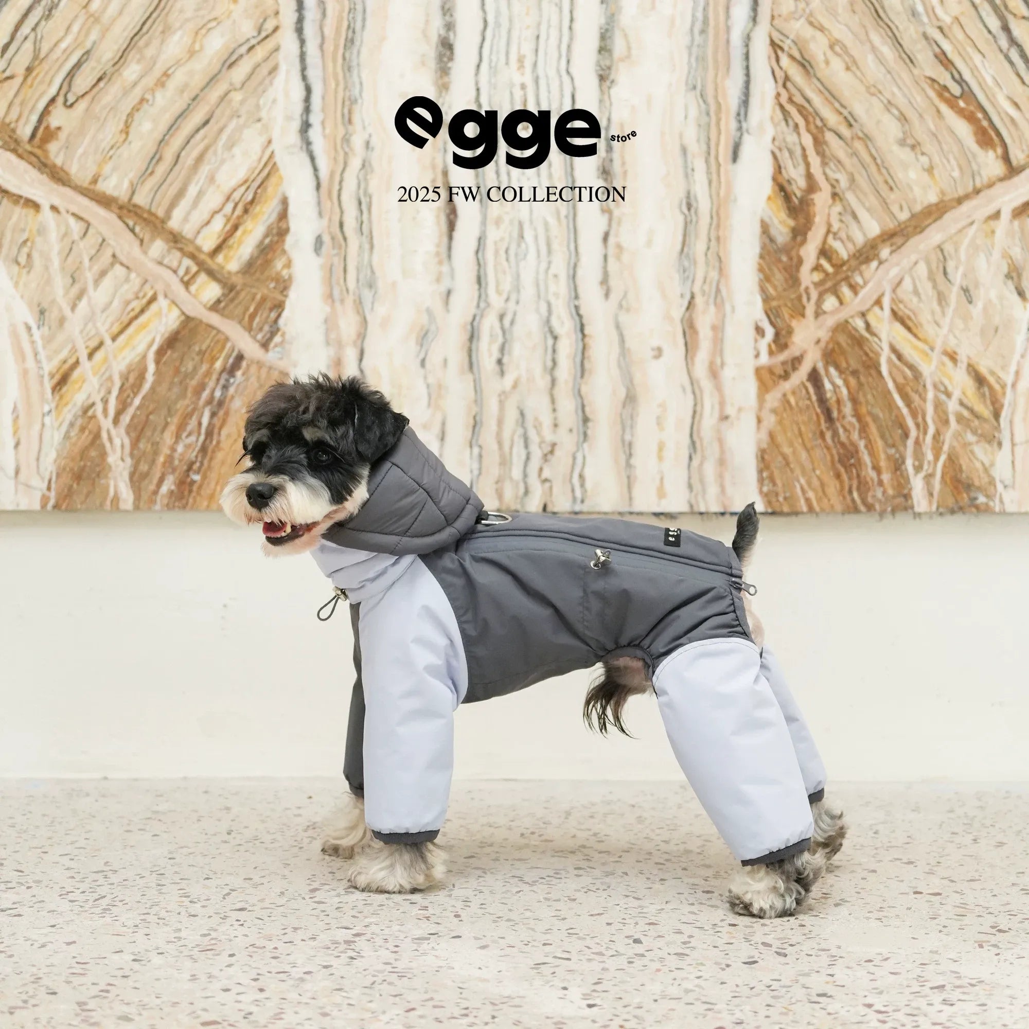 Egge Autumn And Winter Lightweight Thermal Insulation Three-Proof Soft Inner Lining Dog Warm Four-Legged Cotton Jacket