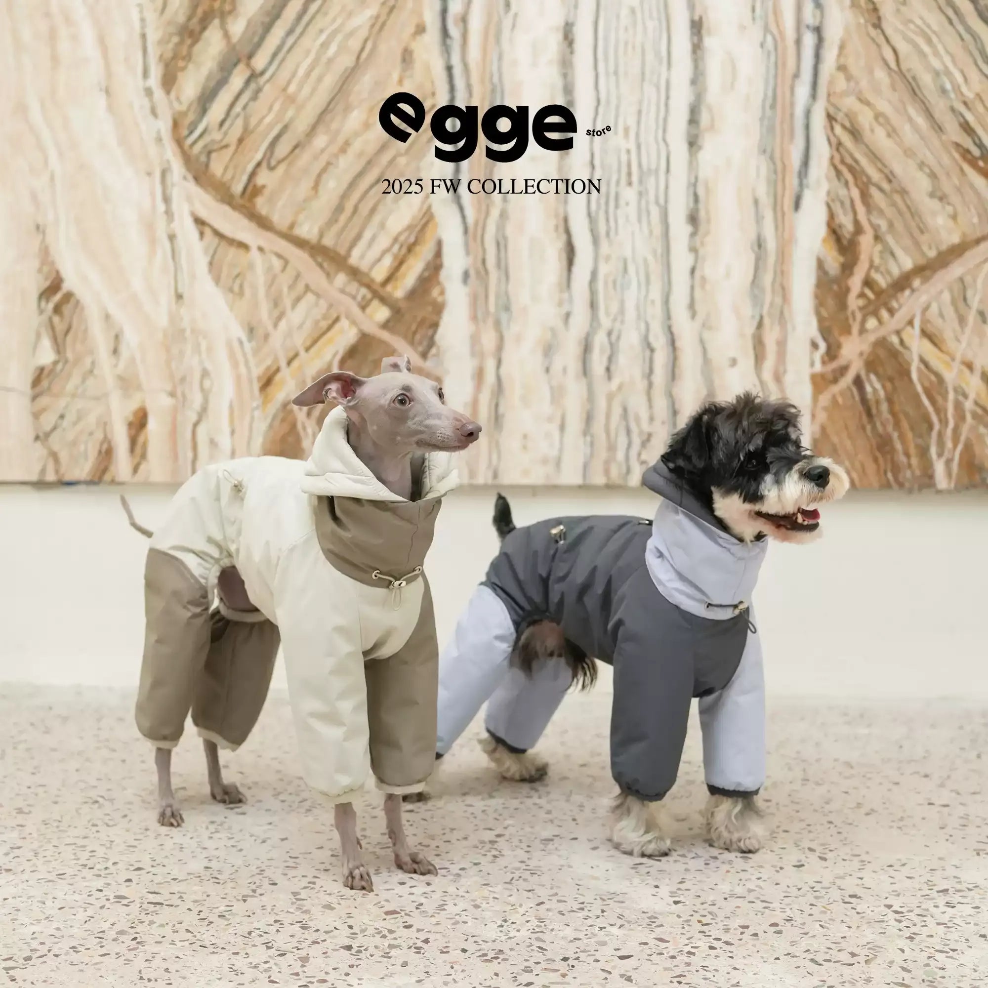 Egge Autumn And Winter Lightweight Thermal Insulation Three-Proof Soft Inner Lining Dog Warm Four-Legged Cotton Jacket