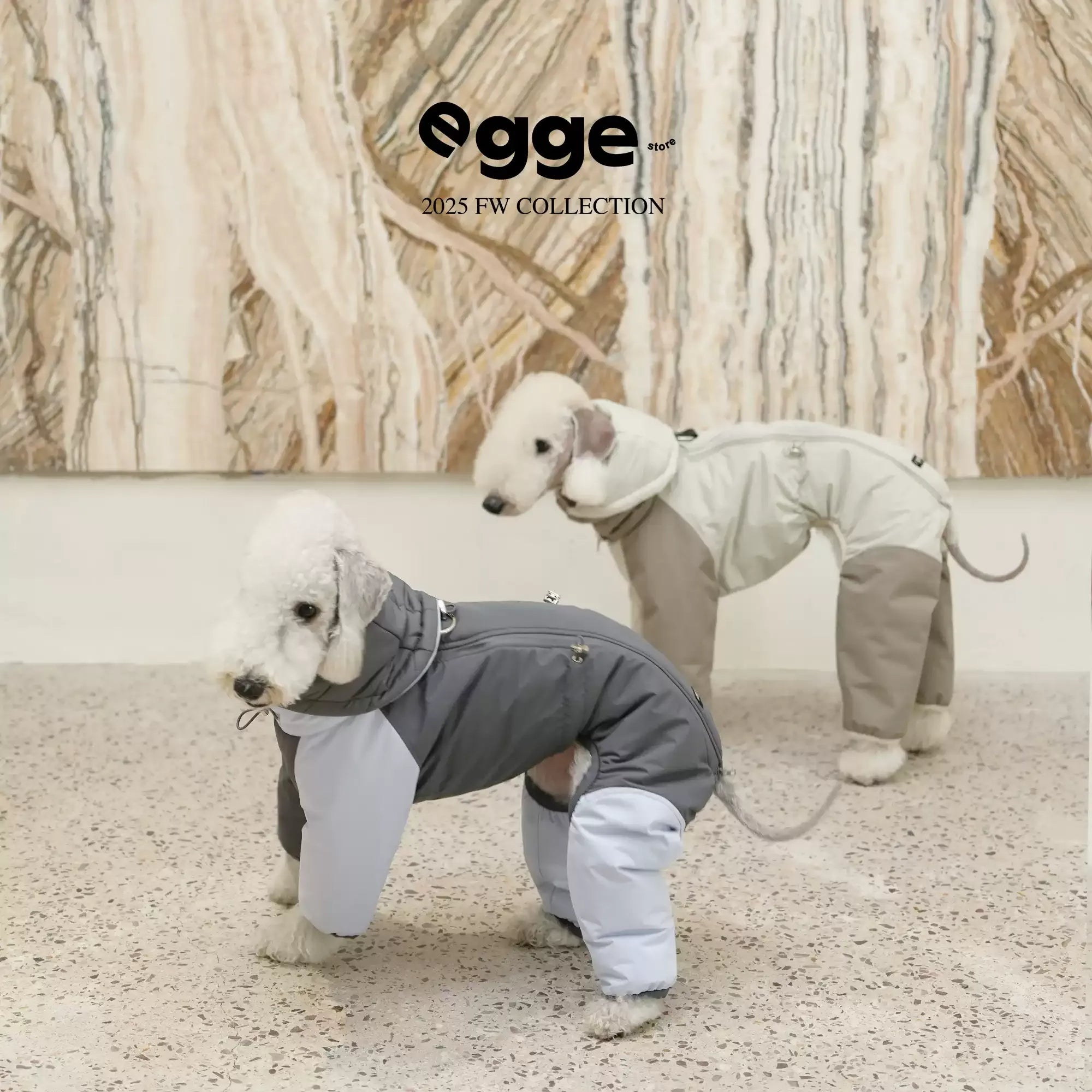 Egge Autumn And Winter Lightweight Thermal Insulation Three-Proof Soft Inner Lining Dog Warm Four-Legged Cotton Jacket