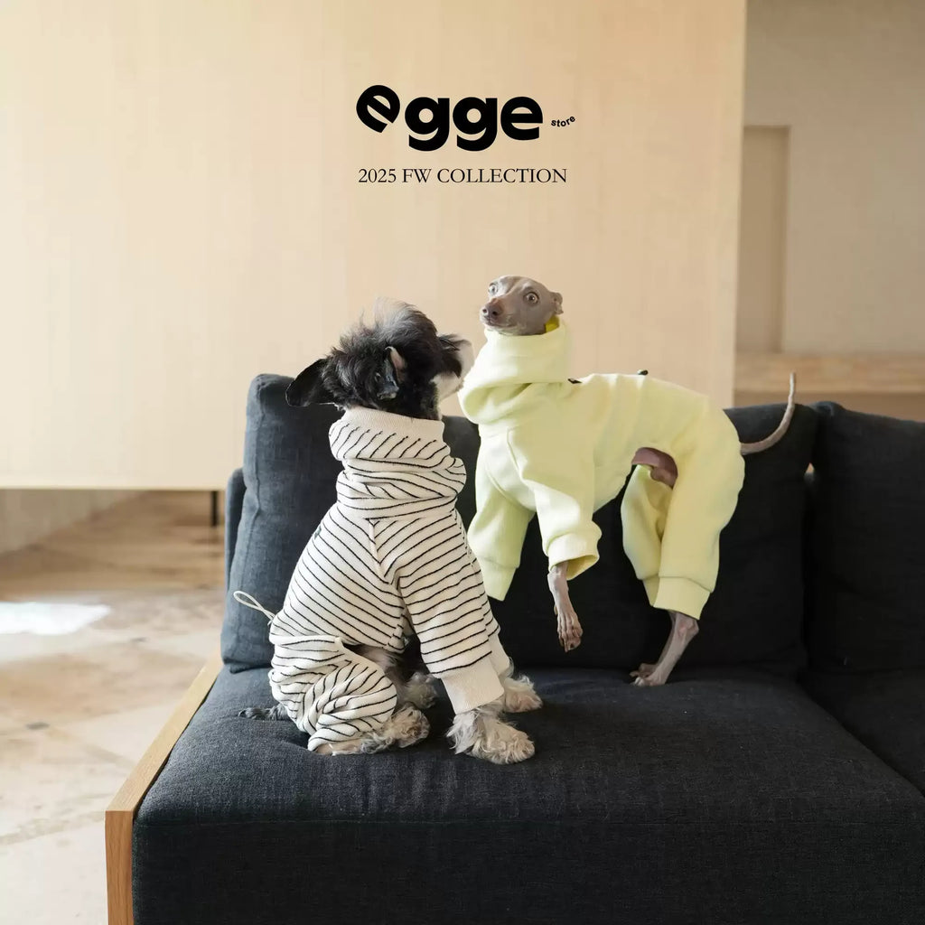 Egge Autumn and Winter Terry Dog Sweater with Circle Pattern