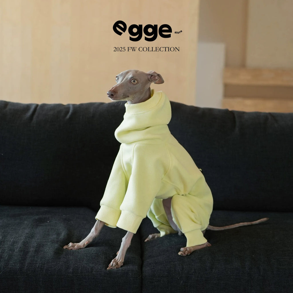 Egge Autumn and Winter Terry Dog Sweater with Circle Pattern