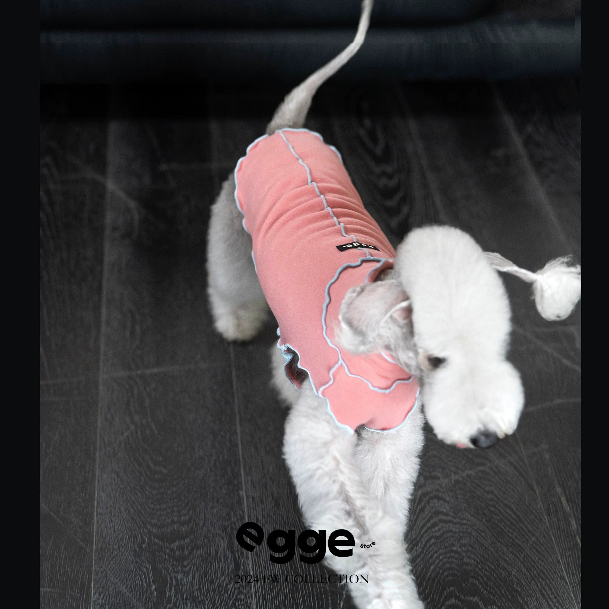 Egge Autumn and Winter Velvet Knitted Color-blocking Warm Anti-static Pet Vest