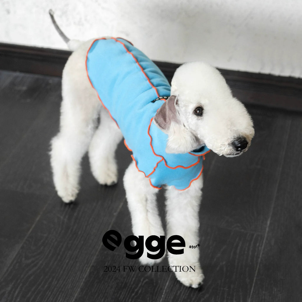 Egge Autumn and Winter Velvet Knitted Color-blocking Warm Anti-static Pet Vest