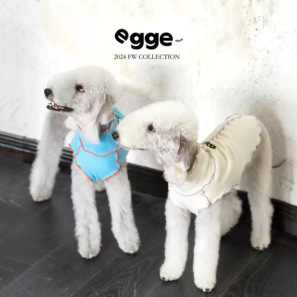 Egge Autumn and Winter Velvet Knitted Color-blocking Warm Anti-static Pet Vest