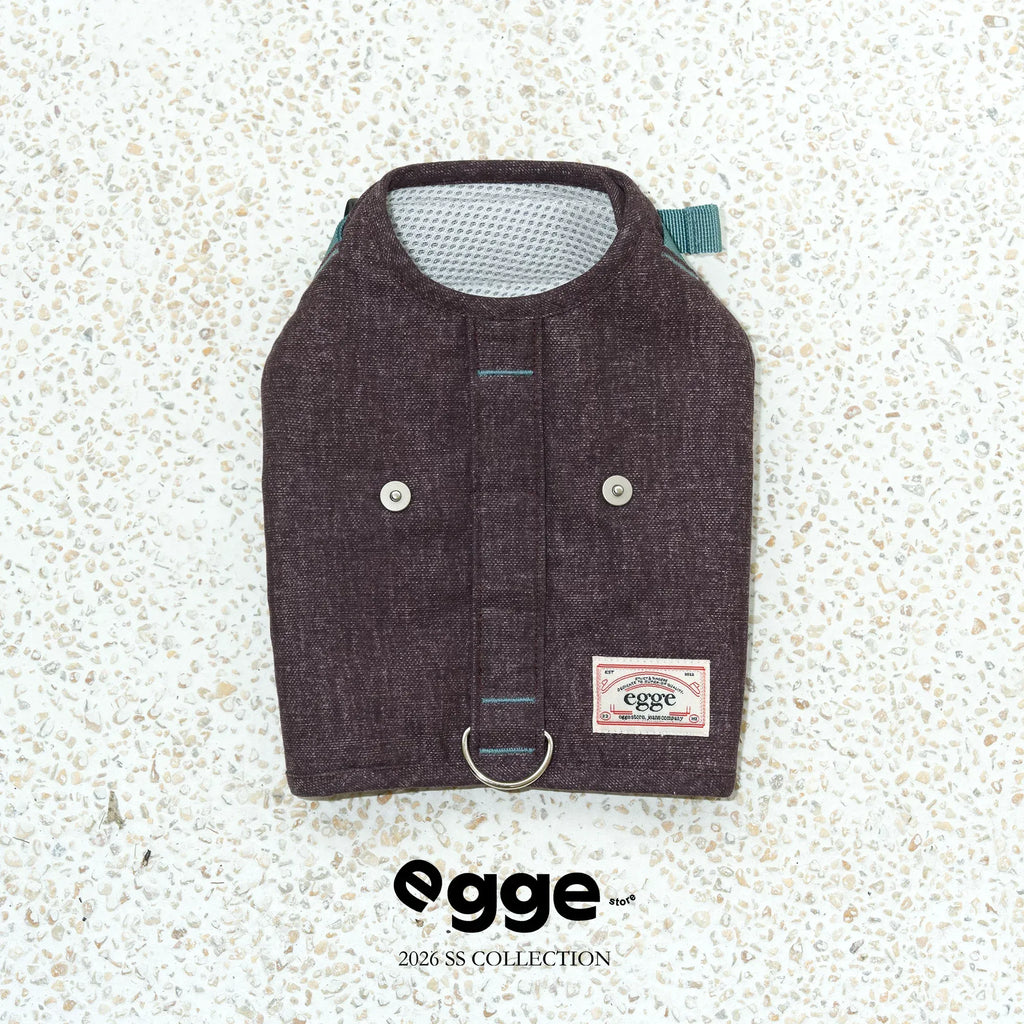 Egge Belington Vintage Washed Vest And Back Brace, Breathable And Adjustable For Spring And Summer