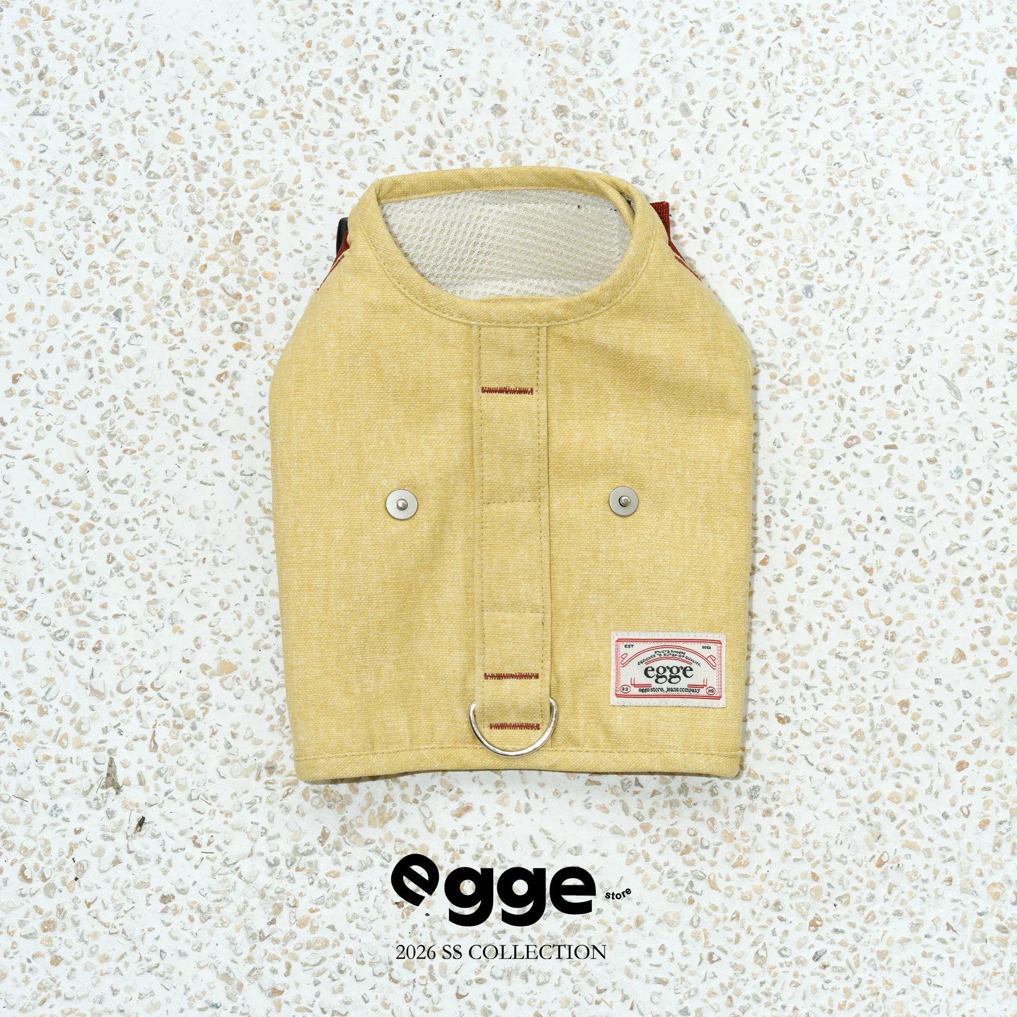 Egge Belington Vintage Washed Vest And Back Brace, Breathable And Adjustable For Spring And Summer