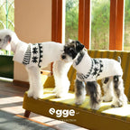 Egge Dog Nordic Vintage Jacquard Turtleneck Sweater