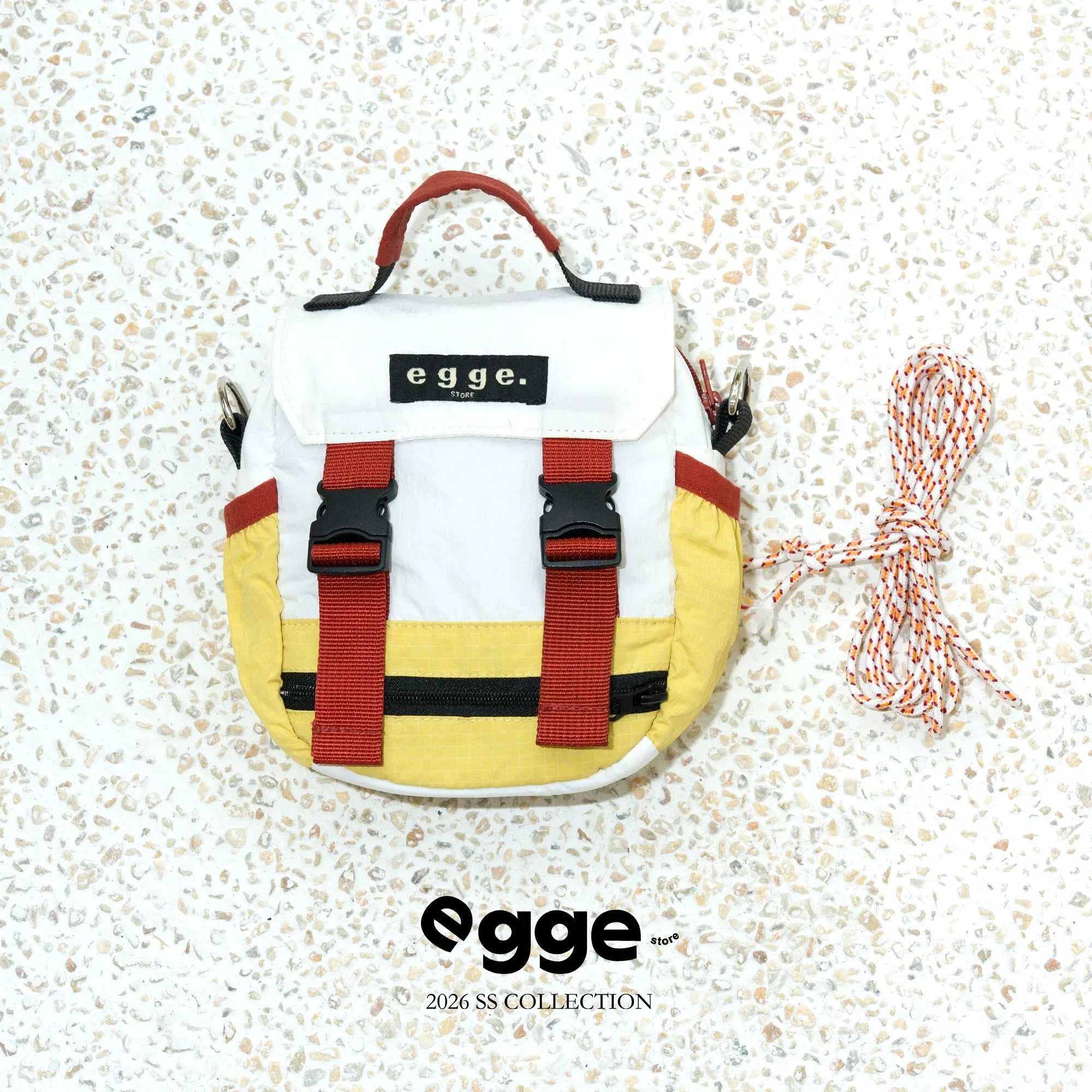 Egge Dog Vintage Color-Blocked Backpack Paired With Matching Harness