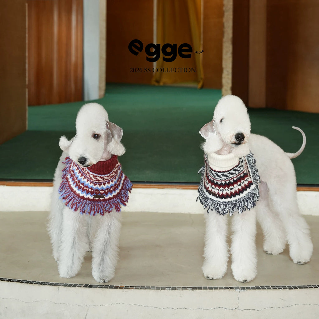 Egge Fair Isle Knitted Handmade Scarf