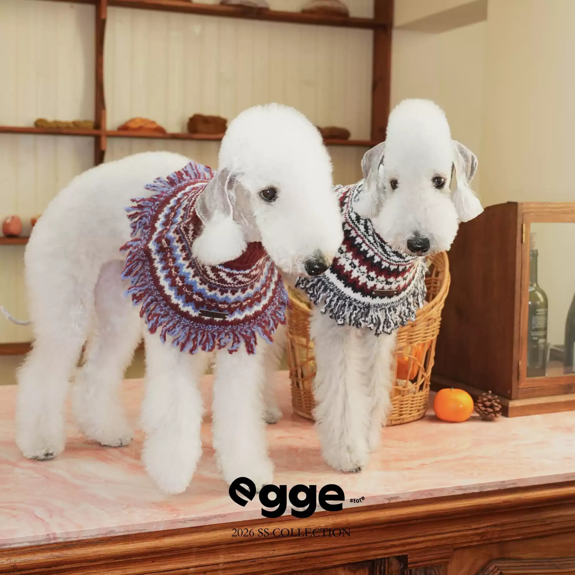 Egge Fair Isle Knitted Handmade Scarf