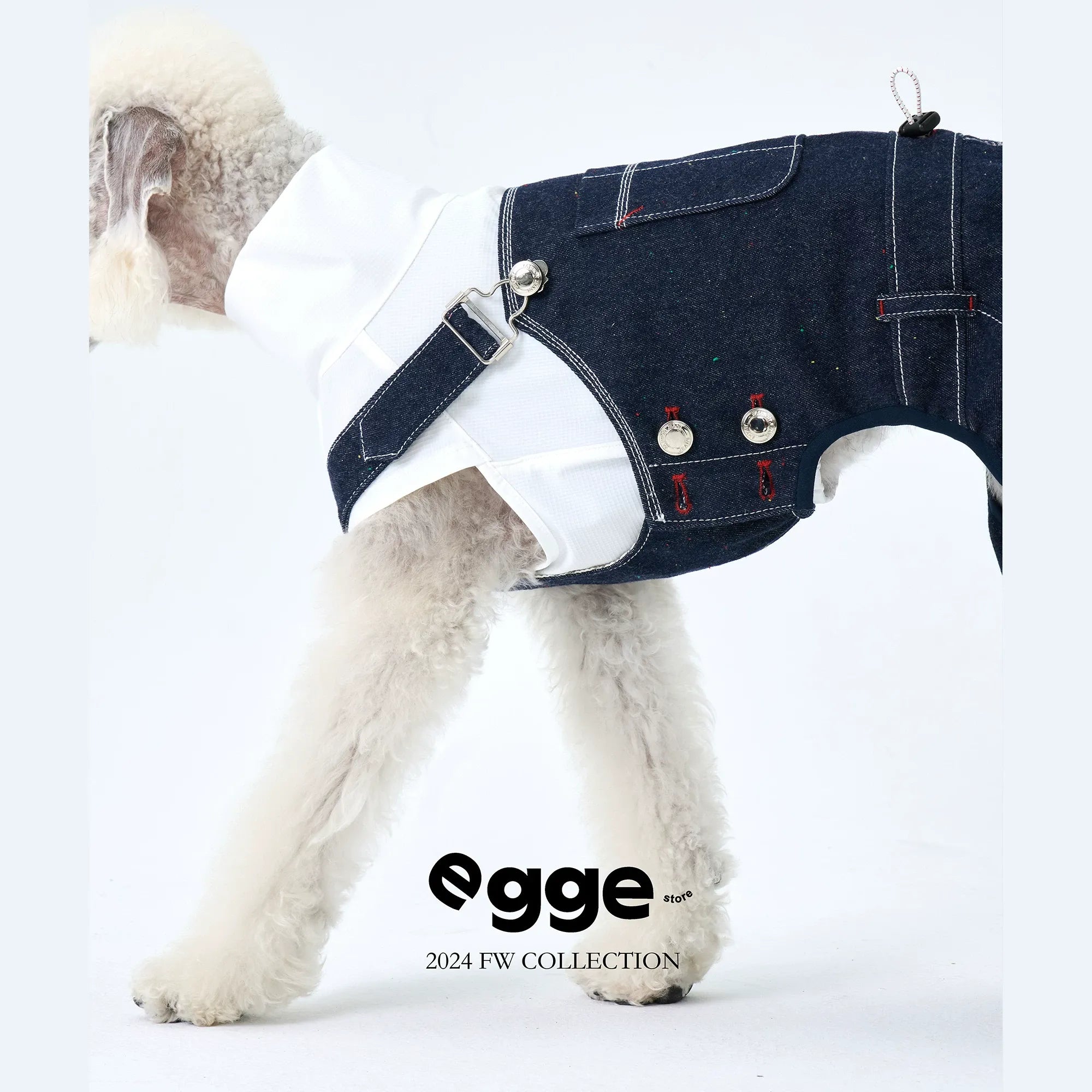 Egge Japanese Magazine Retro Denim Overalls