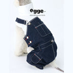 Egge Japanese Magazine Retro Denim Overalls