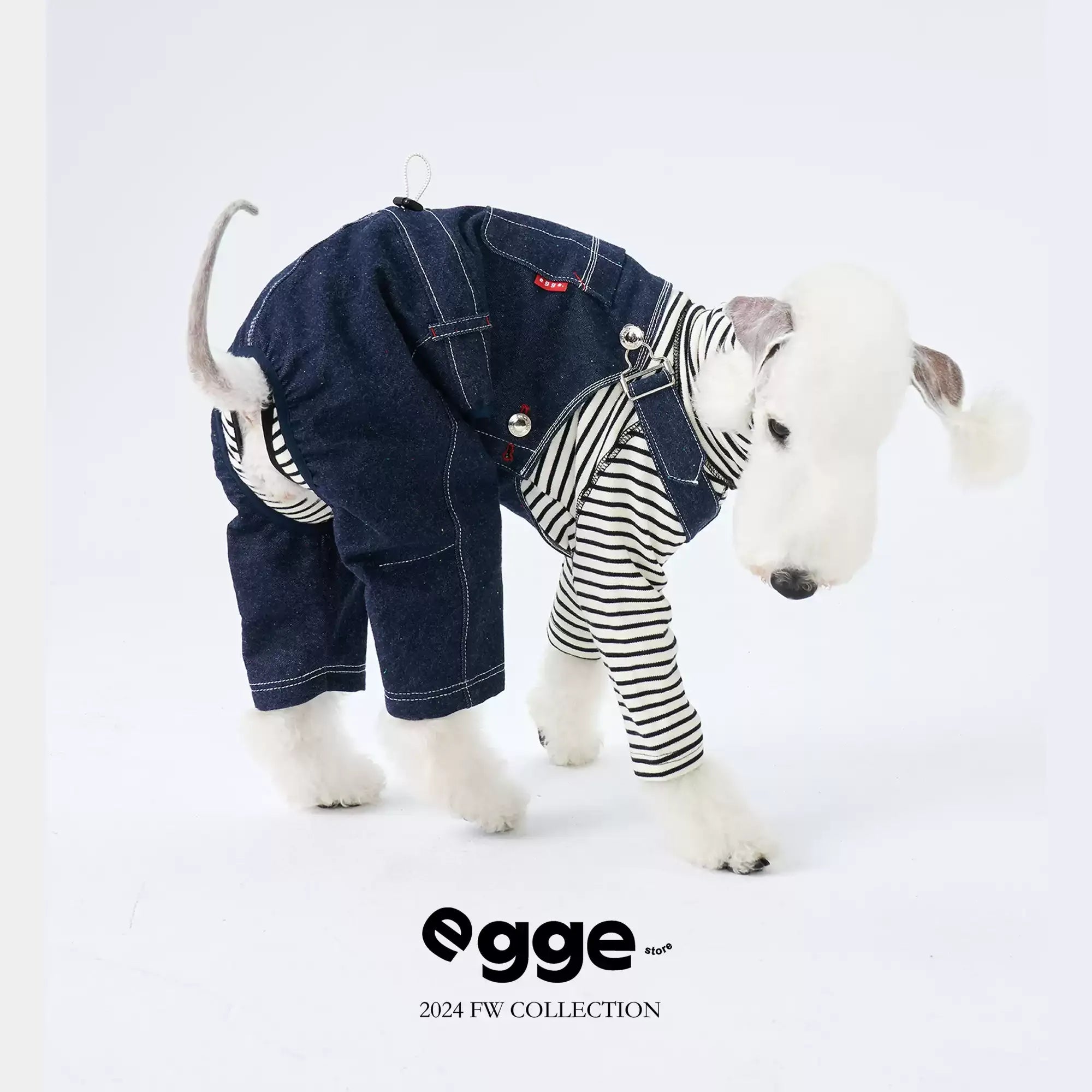 Egge Japanese Magazine Retro Denim Overalls
