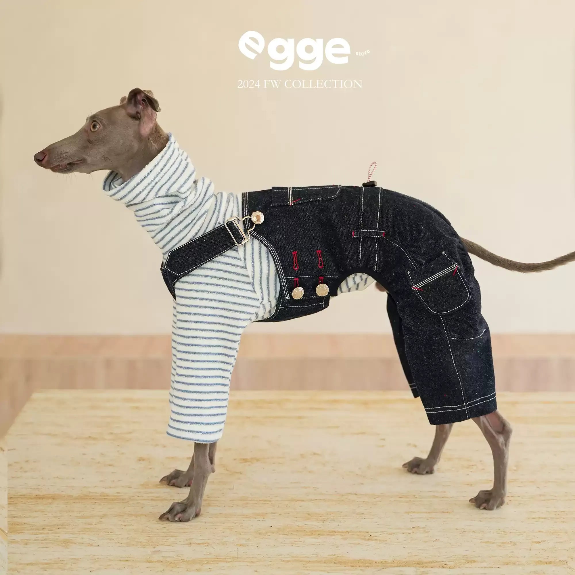 Egge Japanese Magazine Retro Denim Overalls