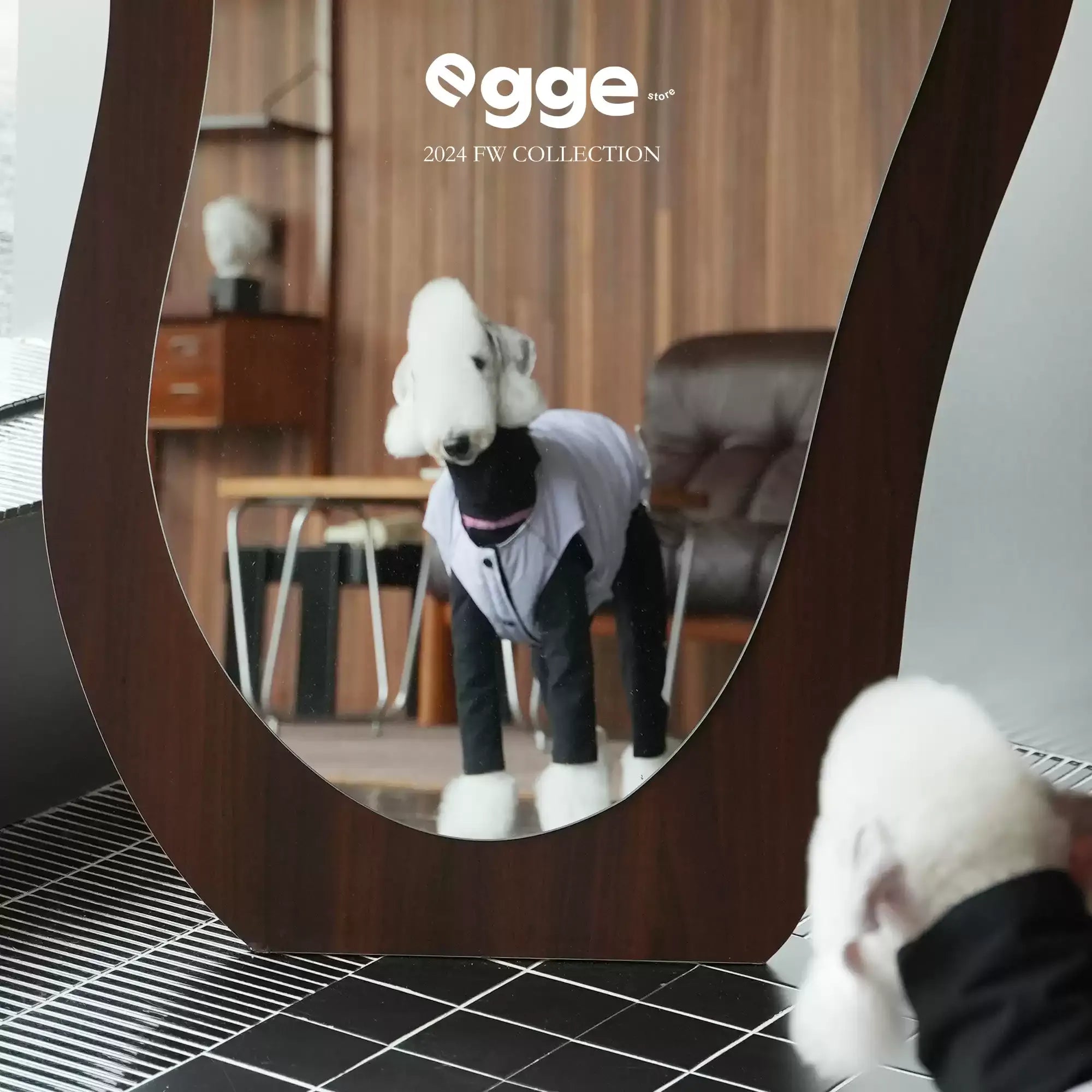 Egge Reversible Double-Colored 90 White Duck Down Dog Winter Warm Down Vest