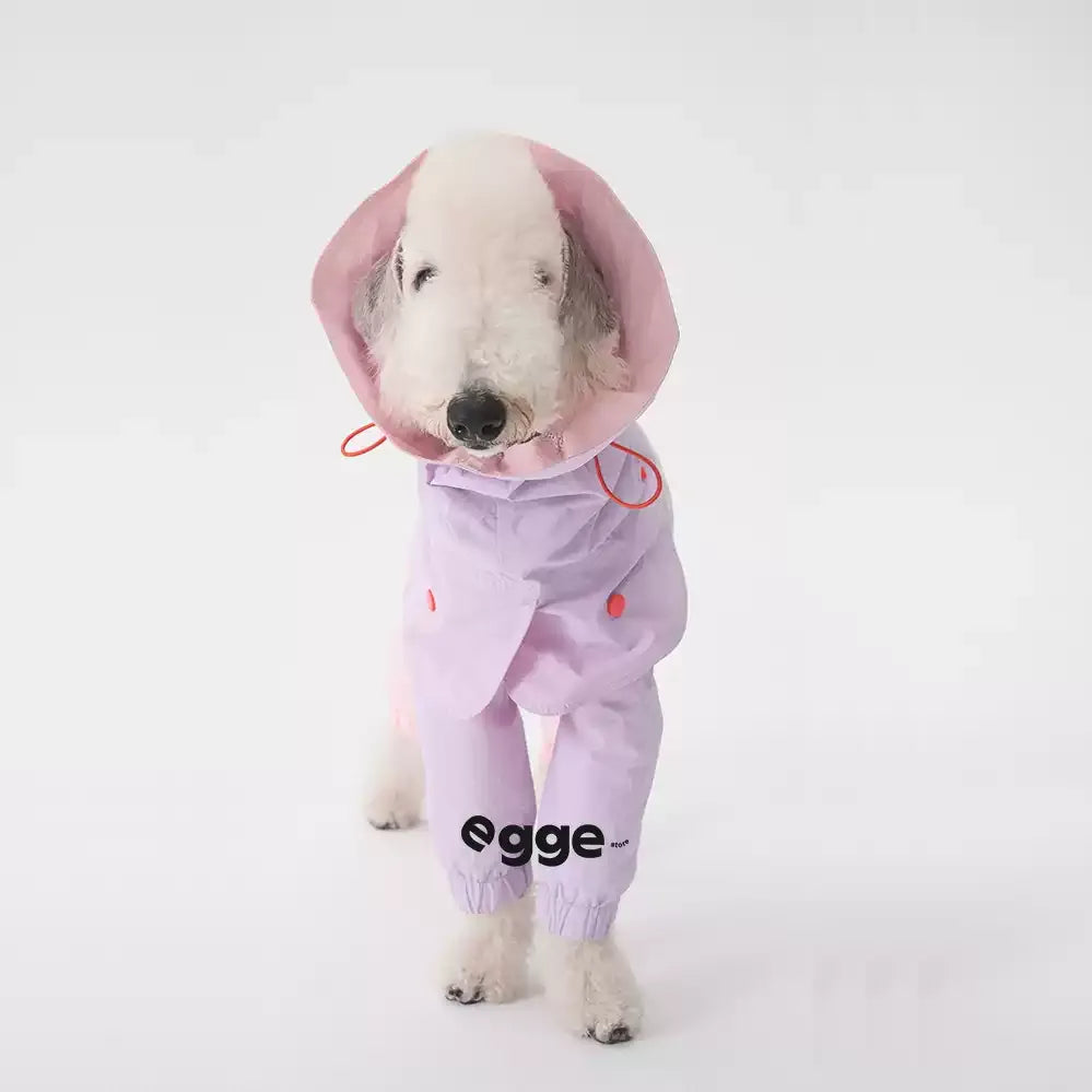 Egge Waterproof Anti-static Lightweight Medium-Sized Dog Rain Poncho