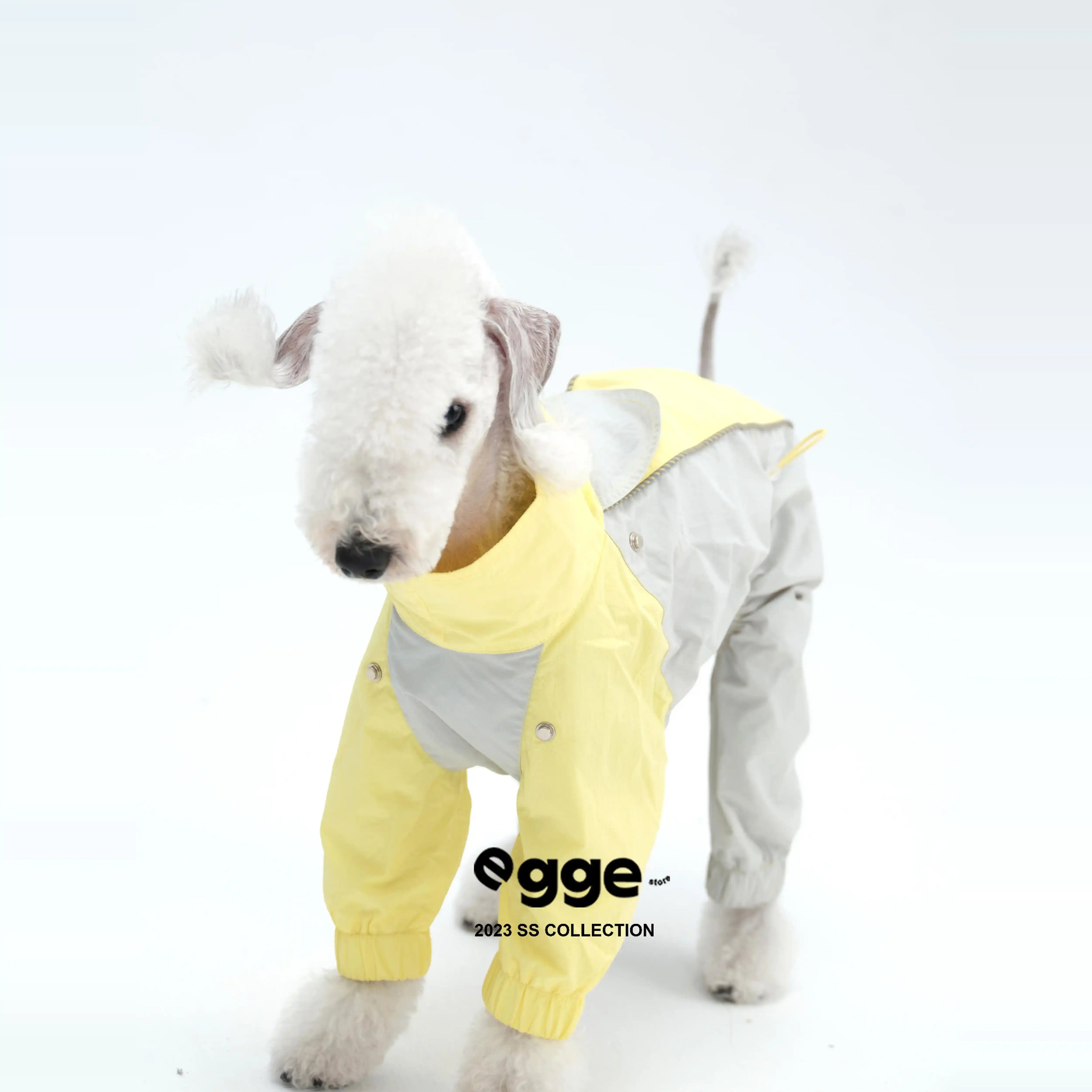 Egge Waterproof Anti-static Lightweight Medium-Sized Dog Rain Poncho