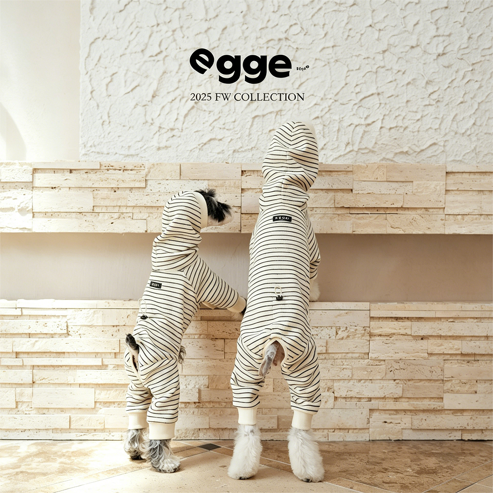 Egge Autumn and Winter Terry Dog Sweater with Circle Pattern