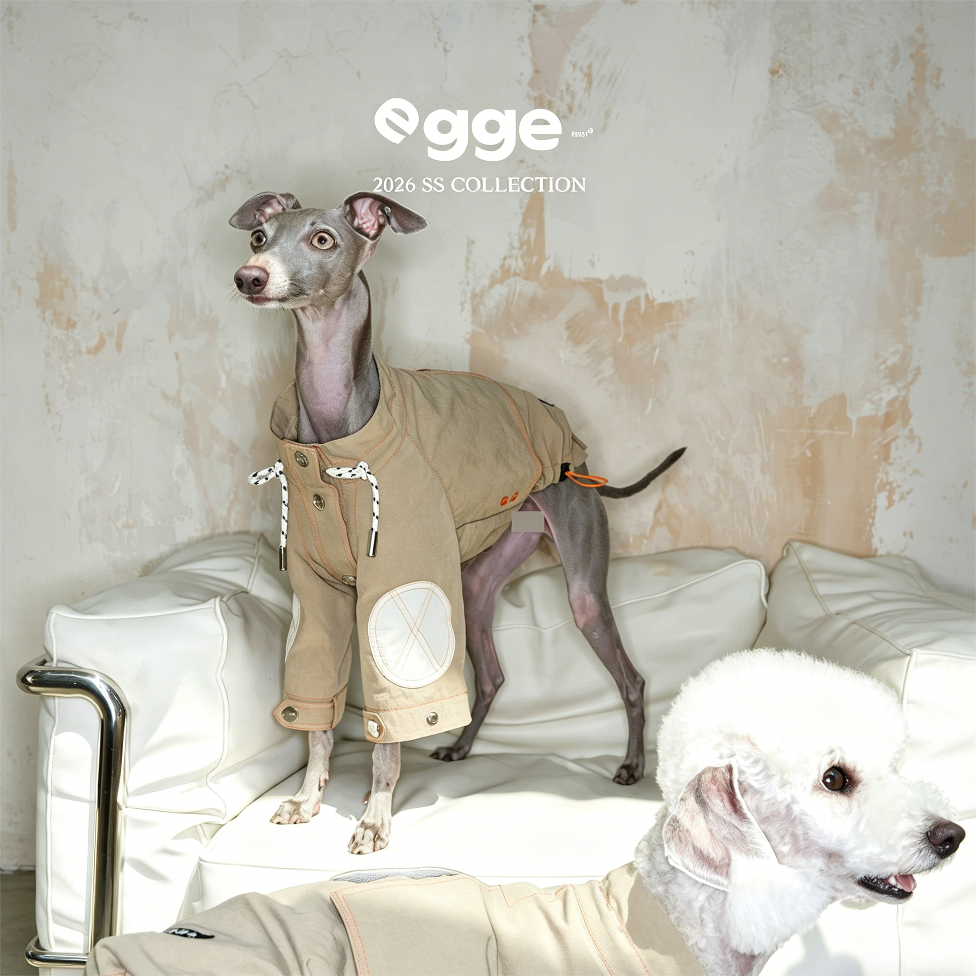 Egge Barn-style Retro Dog Trench Coat