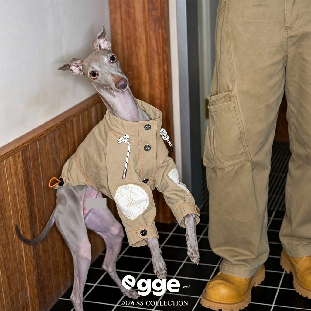 Egge Barn-style Retro Dog Trench Coat