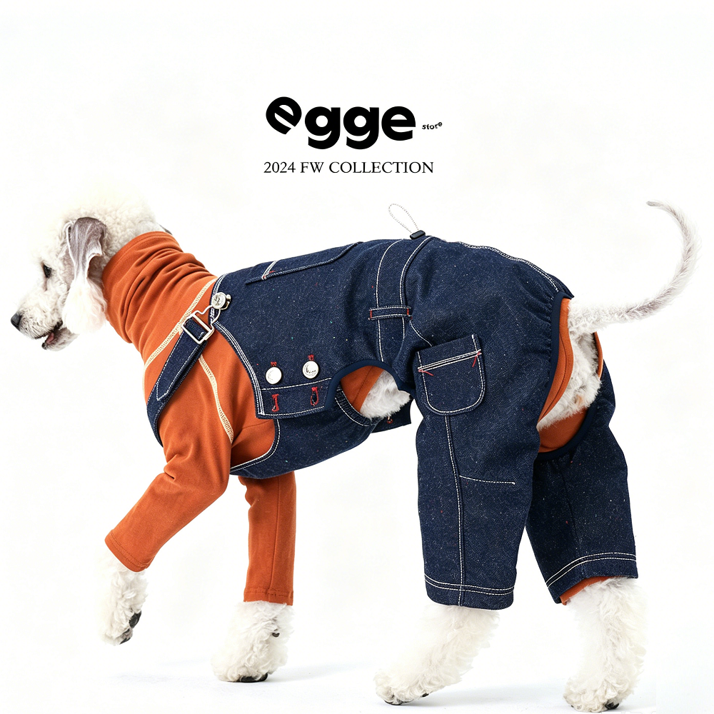 Egge Japanese Magazine Retro Denim Overalls
