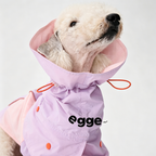 Egge Waterproof Anti-static Lightweight Medium-Sized Dog Rain Poncho