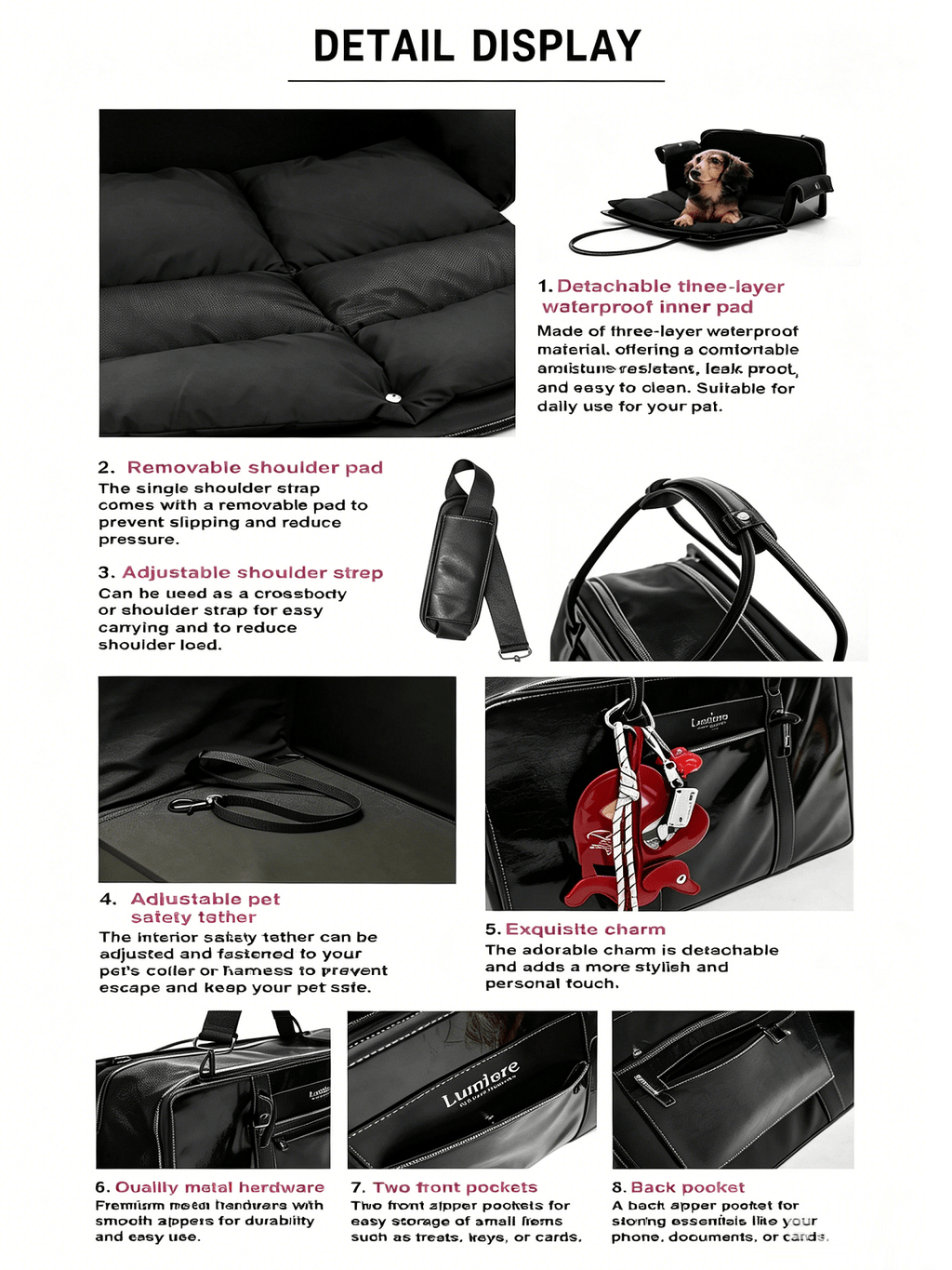 Fashionable Commuter Pet Briefcase
