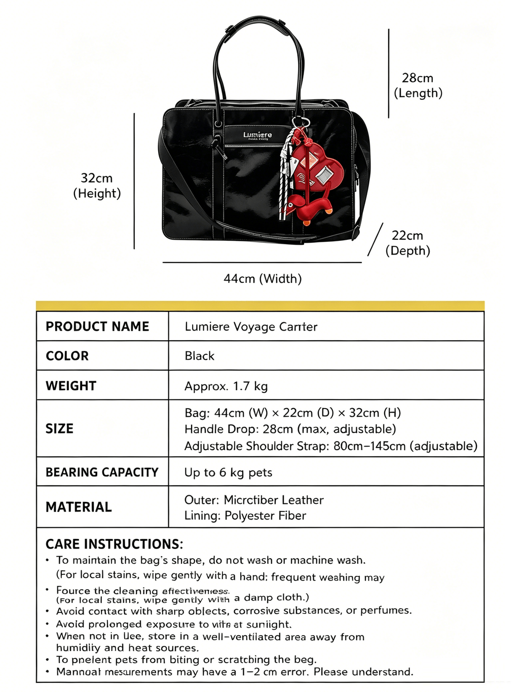 Fashionable Commuter Pet Briefcase