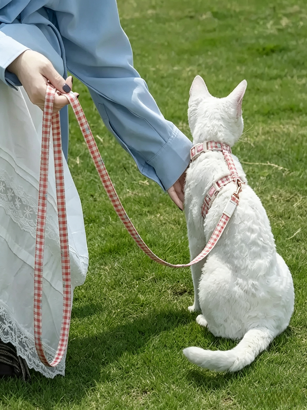 Floral Fun Stories Pure Cotton Cat Leash